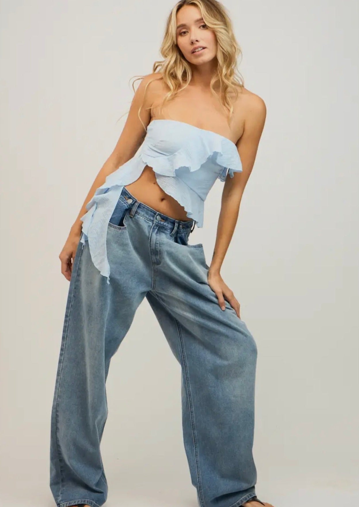 Soleil Strapless Crop Top