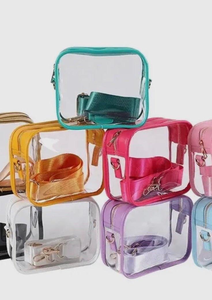 Clear Stadium Bag - White