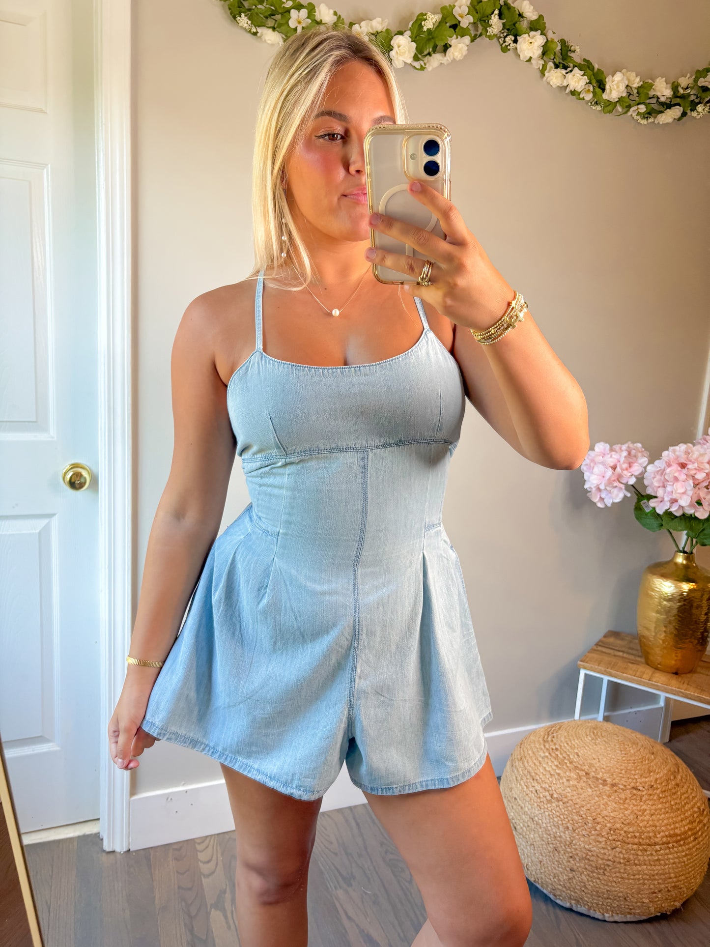 Jody Denim Romper