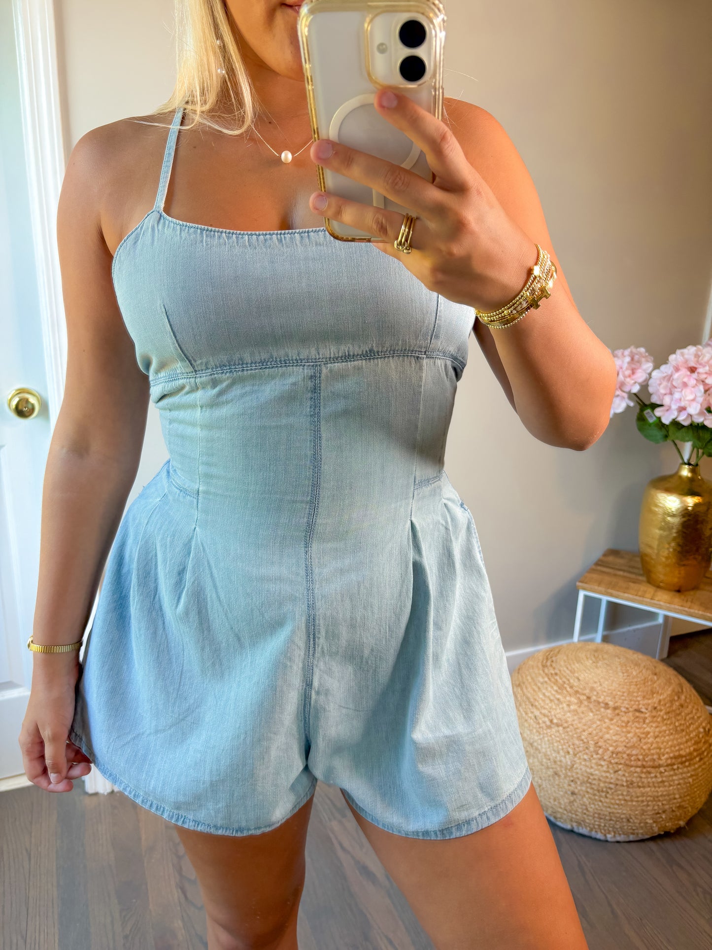 Jody Denim Romper