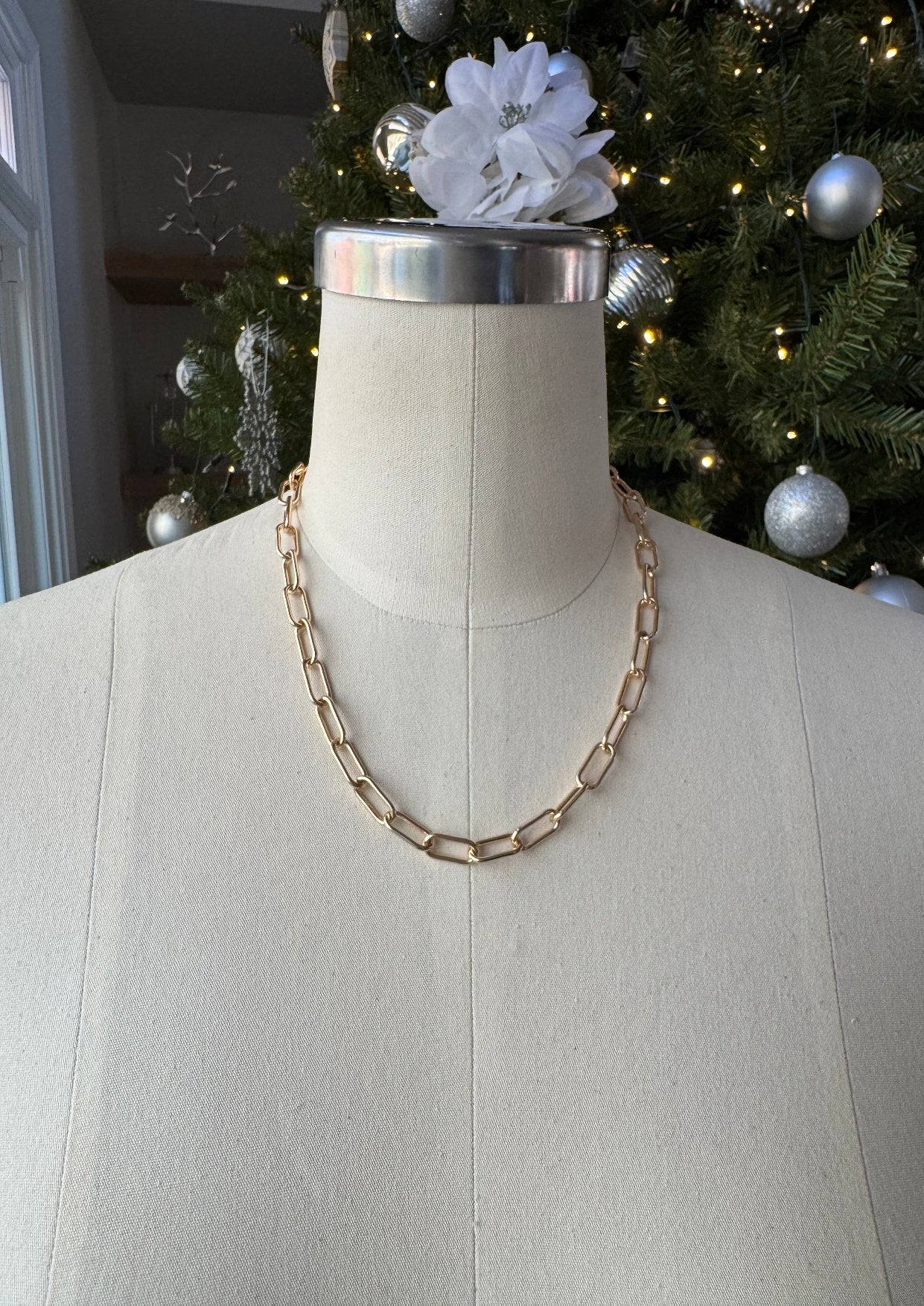 Gold Necklace for Charms