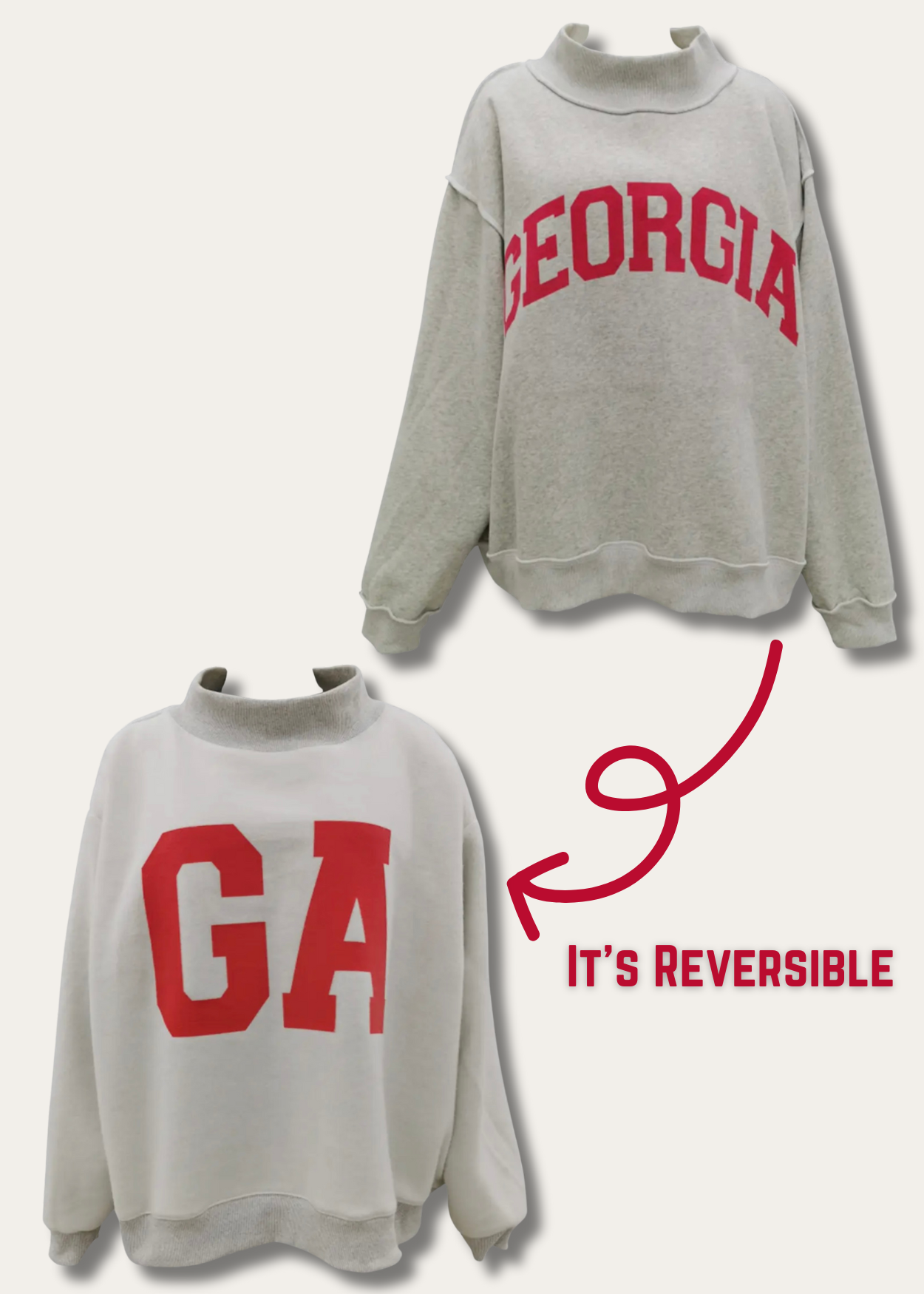 GEORGIA Reversible Sweatshirt