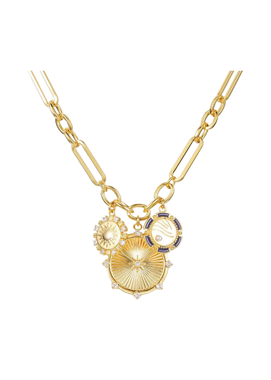 HETICA Chunky Gold Necklace for Women