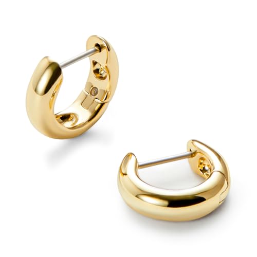 Ana Luisa | 14K Bold Huggie Hoops - Giulia