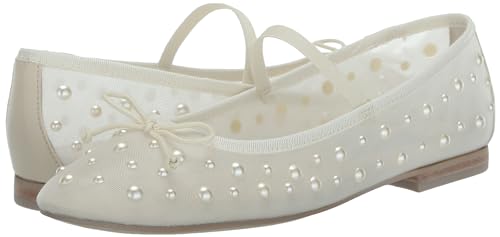 Dolce Vita Women's CADEL PEARL Sandal, IVORY MESH