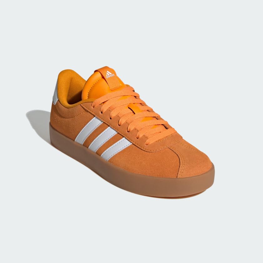 adidas Women's VL Court 3.0 Sneaker, Crew Orange/White/Crew Orange