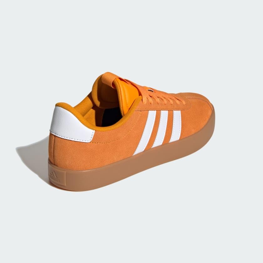 adidas Women's VL Court 3.0 Sneaker, Crew Orange/White/Crew Orange