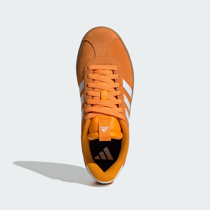 adidas Women's VL Court 3.0 Sneaker, Crew Orange/White/Crew Orange