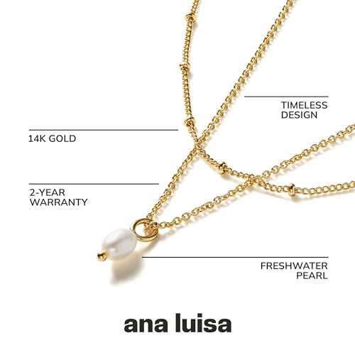 Ana Luisa Gold Layered Tate Necklace Set