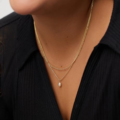 Ana Luisa Gold Layered Tate Necklace Set