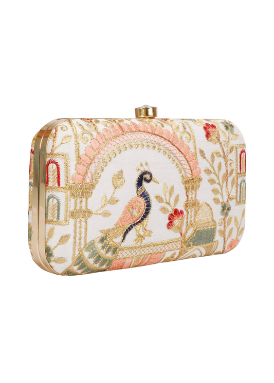 LONGING TO BUY Zari Embroidery Clutch