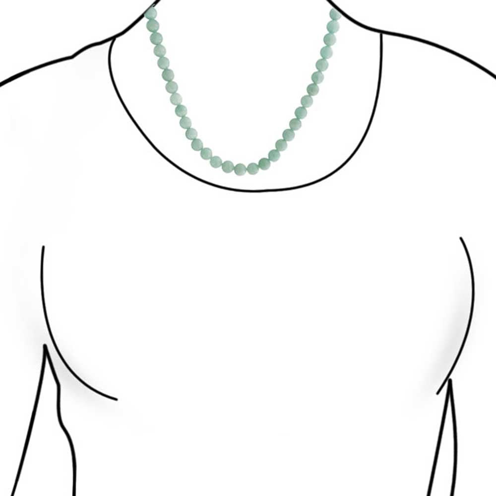 Amazonite Round Gem Stone 10MM Bead Necklace