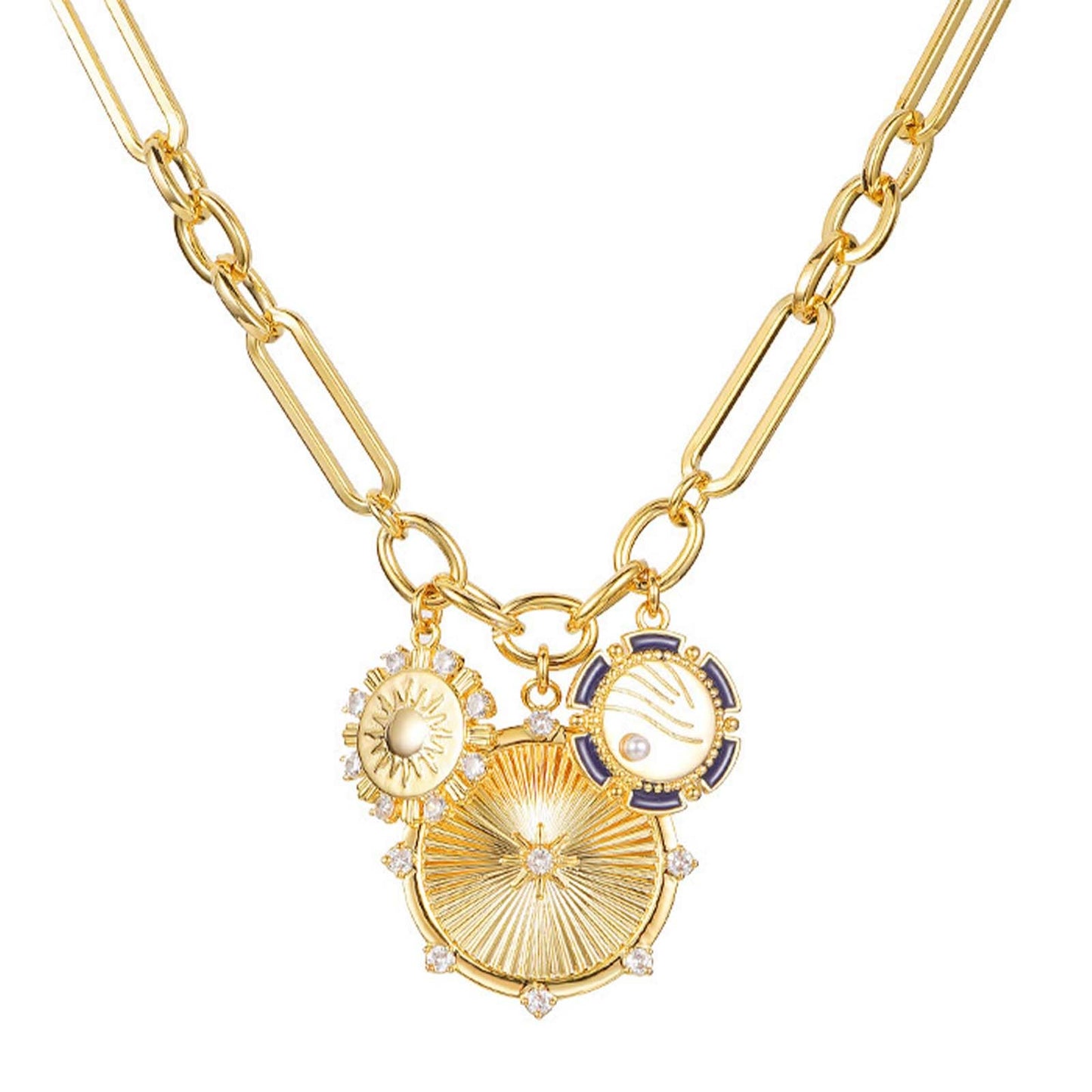 HETICA Chunky Gold Necklace for Women