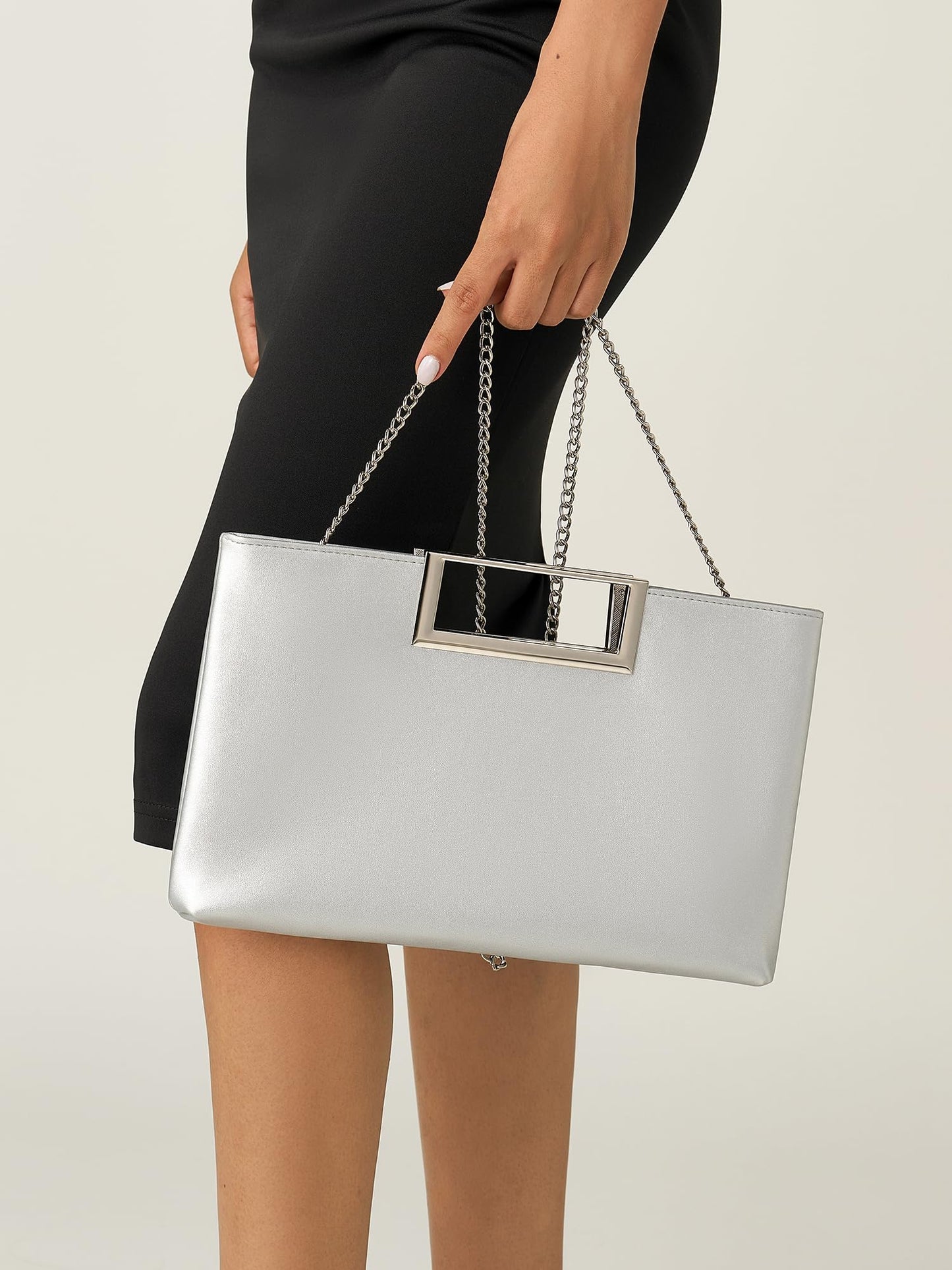 SWEETV Clutch - Chrome Silver