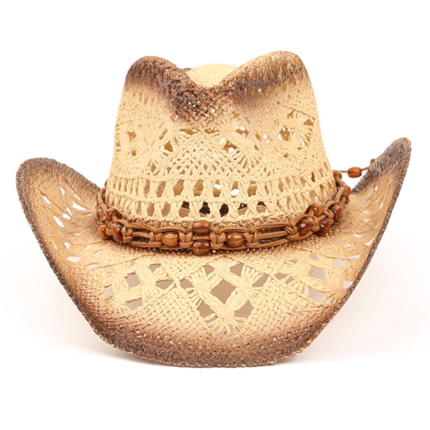 TOVOSO Straw Cowboy Hat - Tea Stain