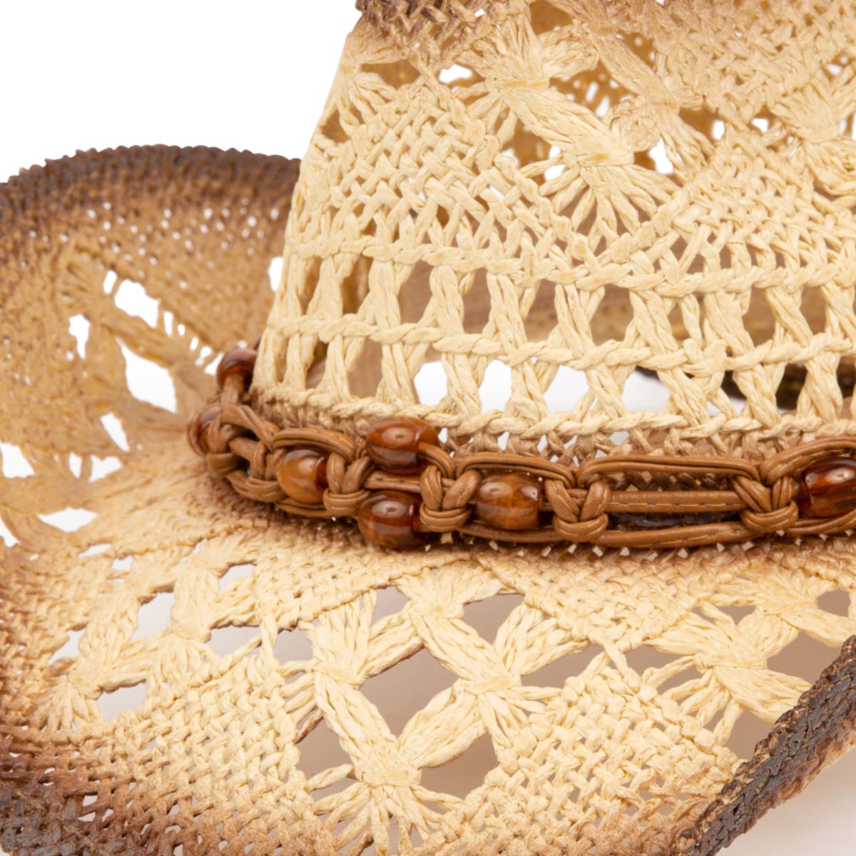 TOVOSO Straw Cowboy Hat - Tea Stain