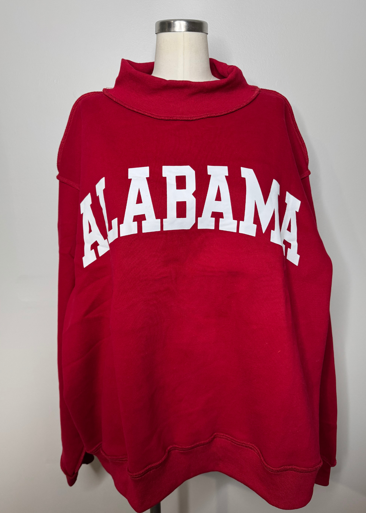 Roll Tide Mockneck - Crimson