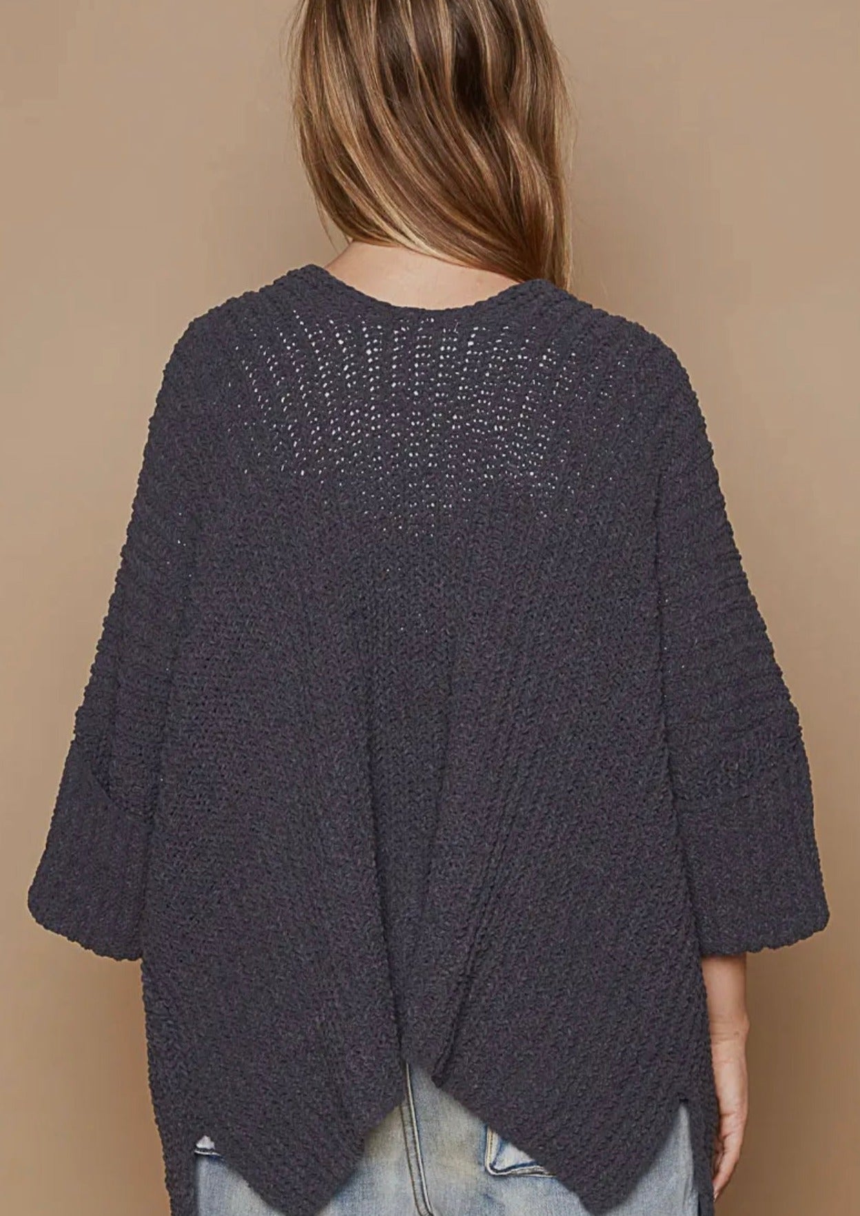 Sylvie Oversized Cardigan - Charcoal