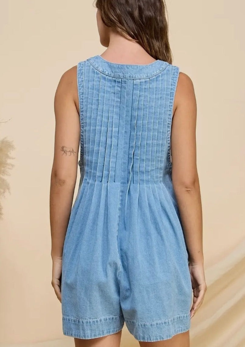 Riley Denim Romper