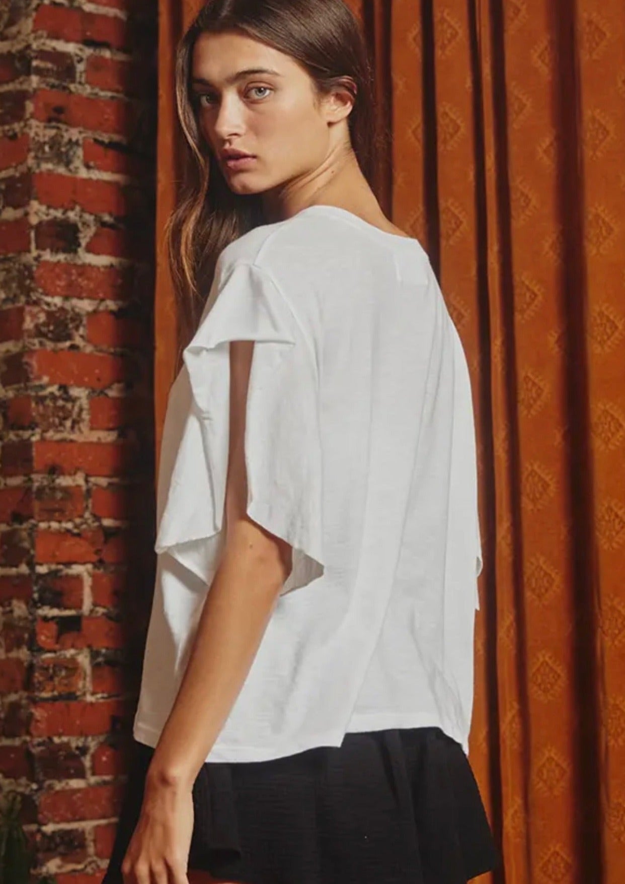 Luna Oversized Top - White