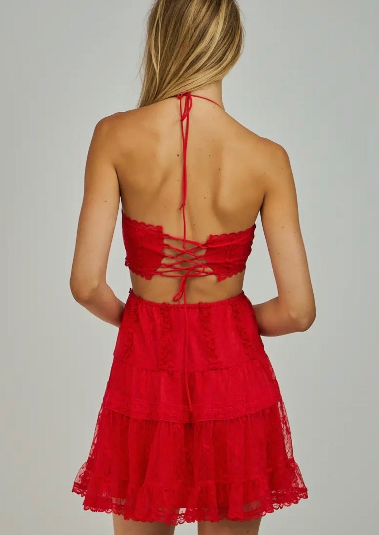 Brynn Mini Dress - Red