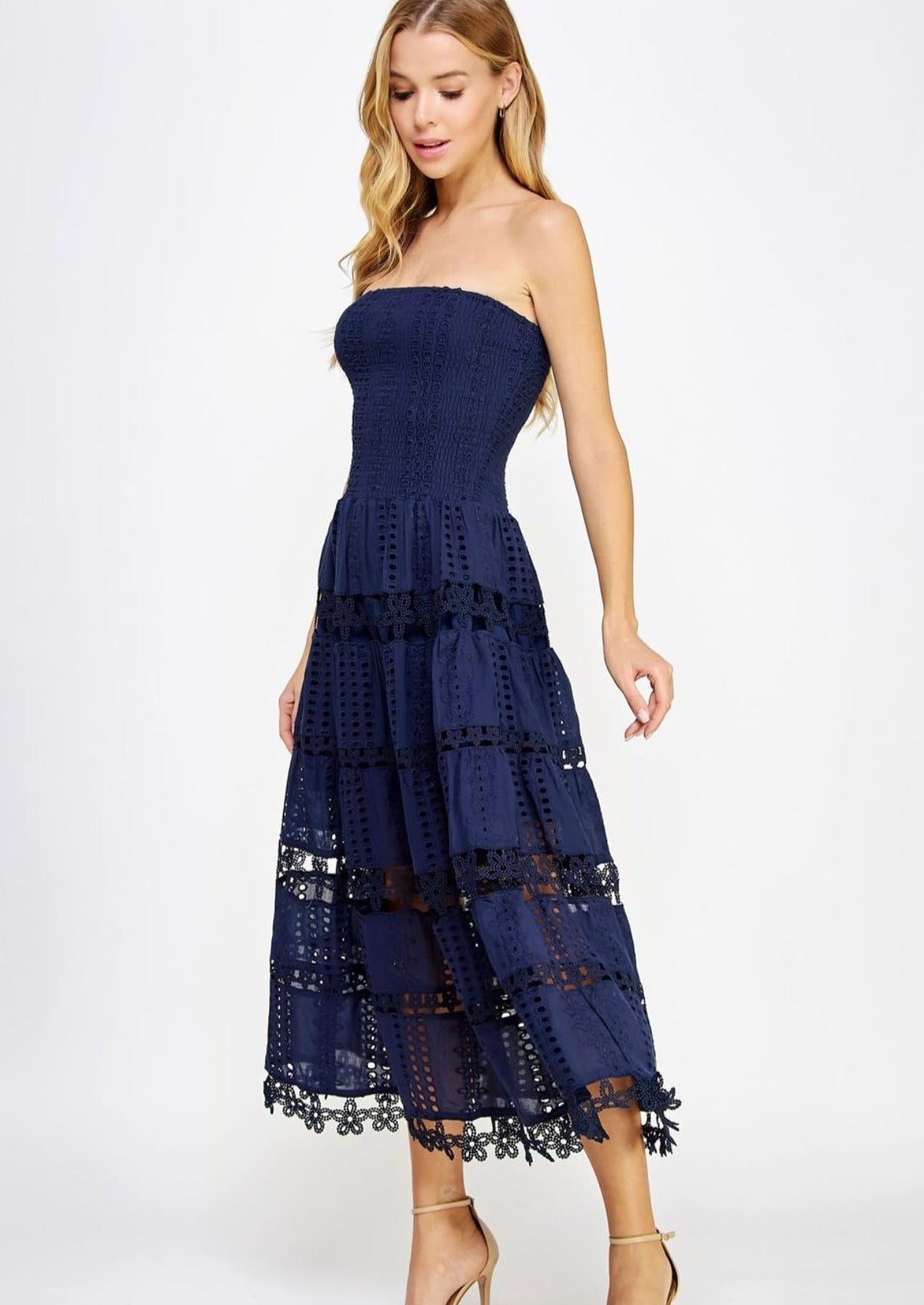 Elana Dress - Navy