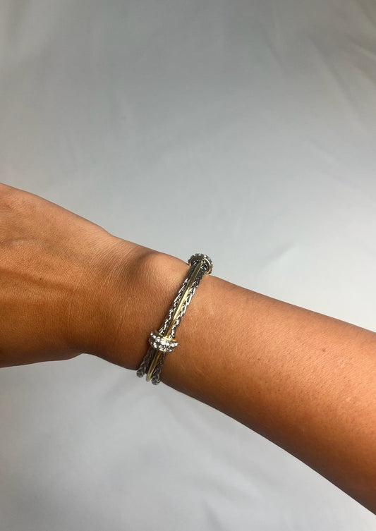 Silver/Gold Cuff Bracelet