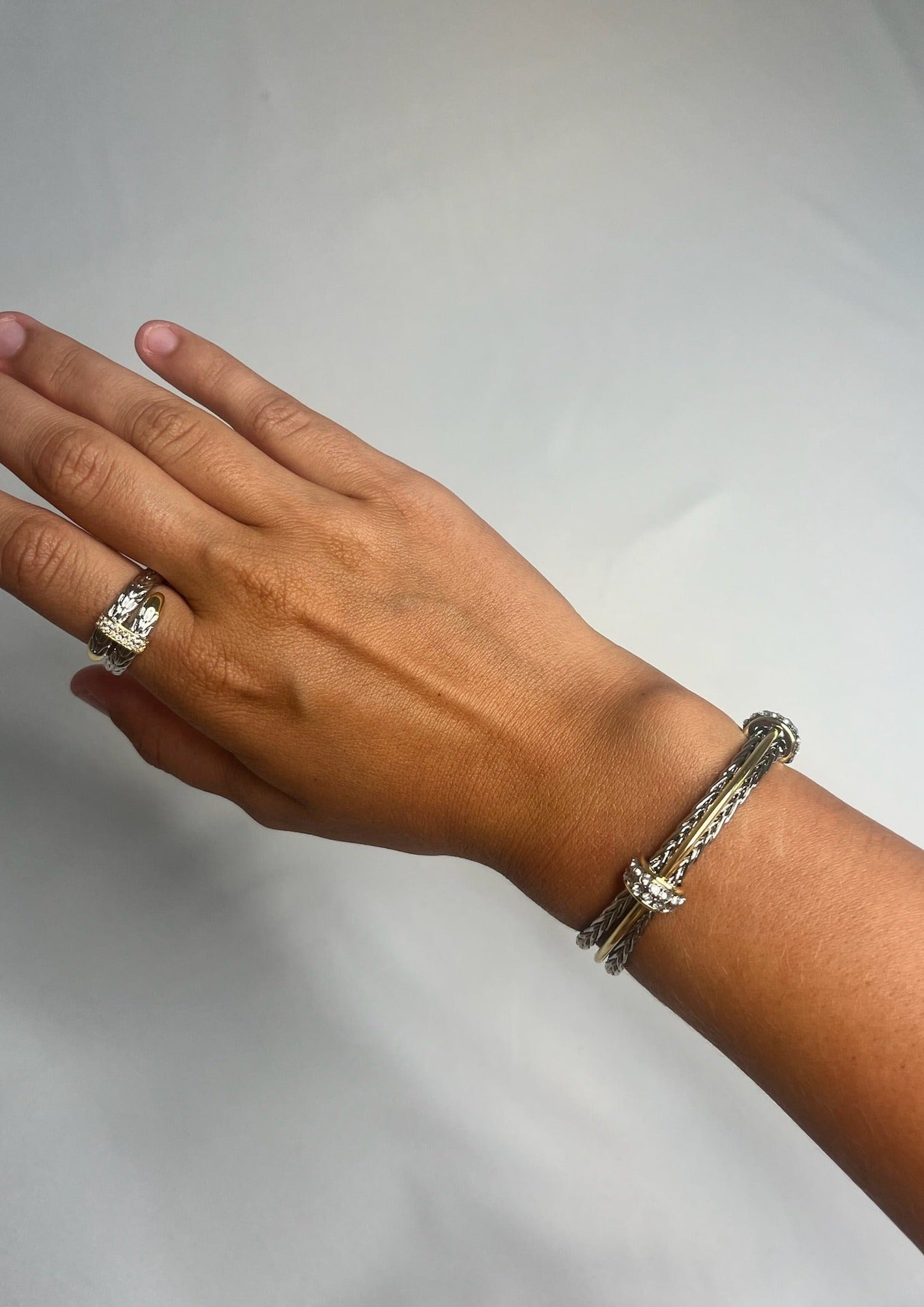 Silver/Gold Cuff Bracelet