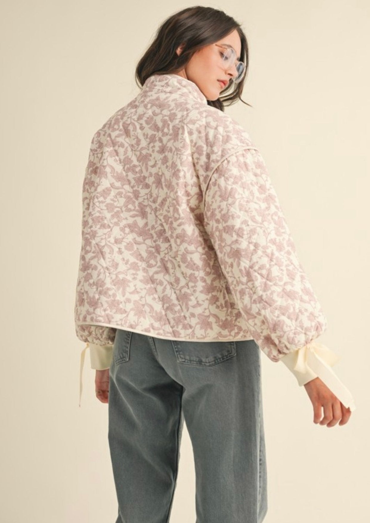 Hollie Jacket - Pink Floral