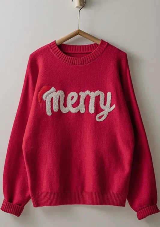 Merry Sweater - Red