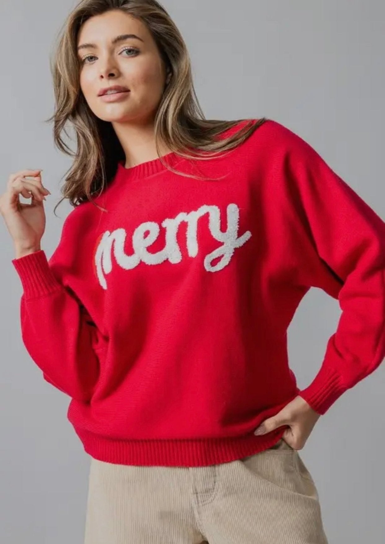 Merry Sweater - Red