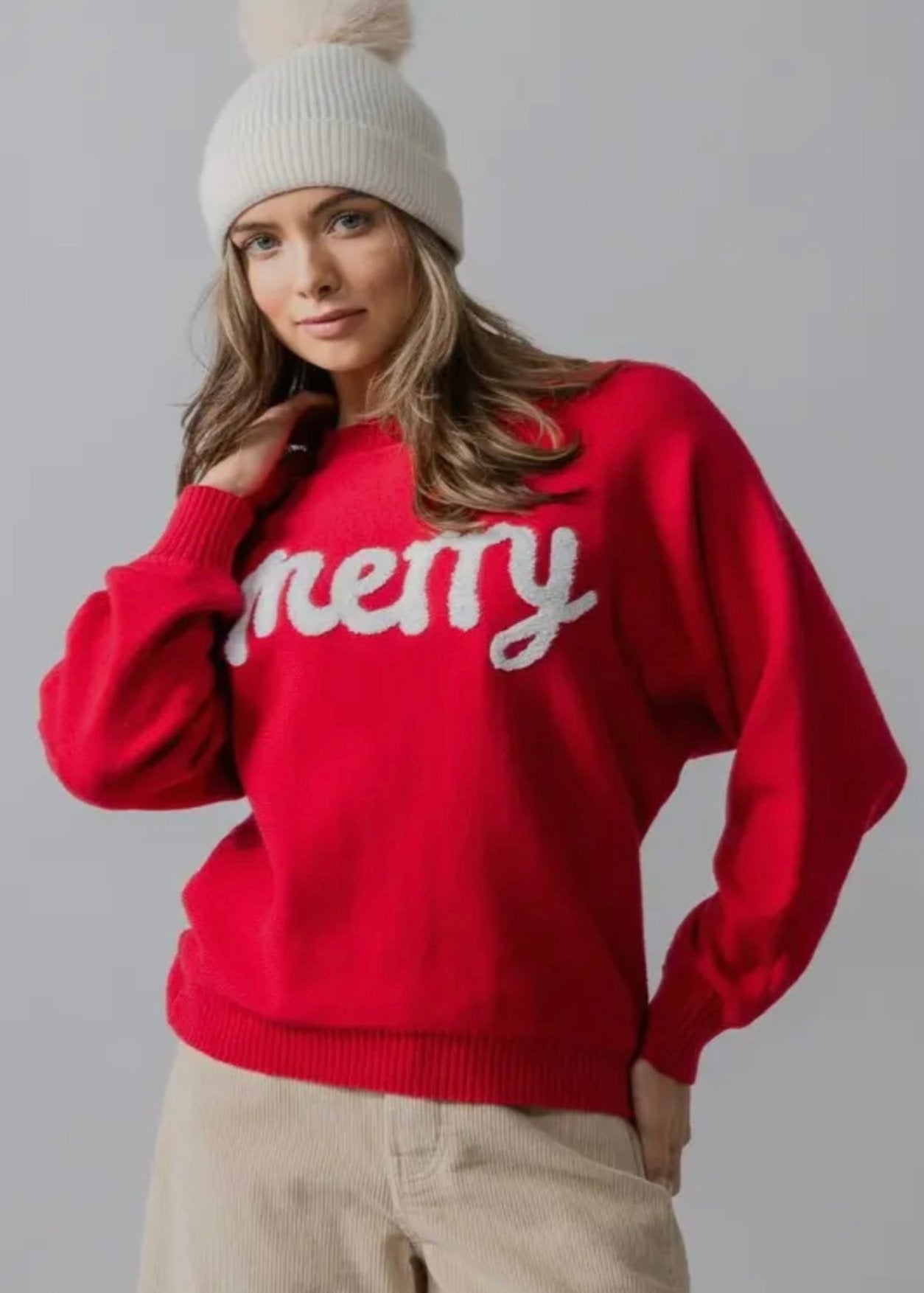 Merry Sweater - Red