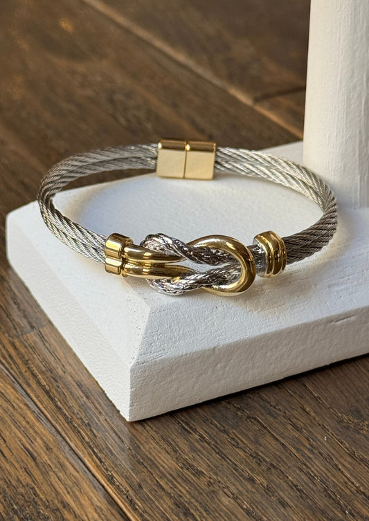 Silver/Gold Infinity Knot Bracelet